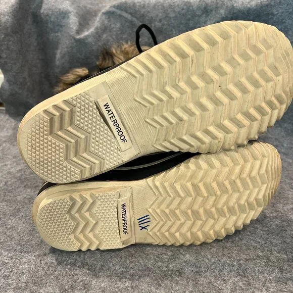 Sorrel Joan of Artic sz 6 black suede faux fur boots waterproof - Picture 3 of 8